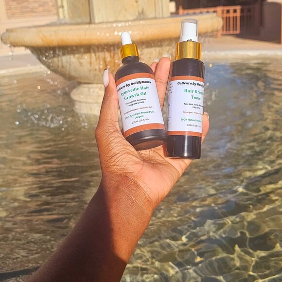 Ayurvedic Hair Growth Oil + Hair & Scalp Healing Tonic - Picture 3 of 8